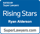 Logo Recognizing Alderson Law, LLC's affiliation with Super Lawyers Rising Stars